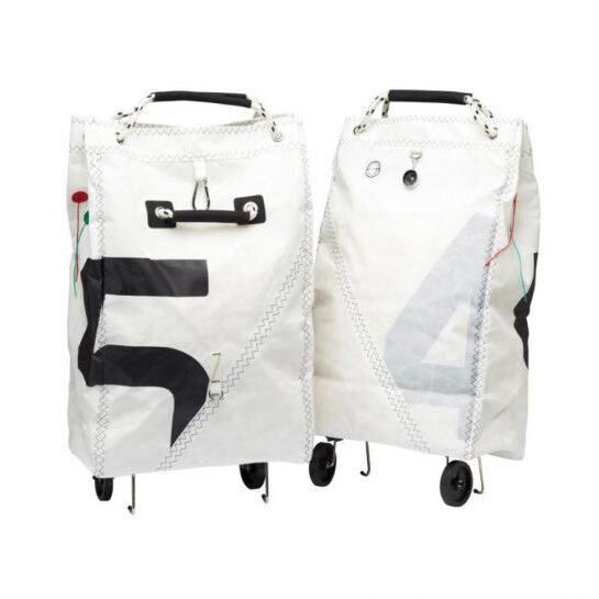 Opvouwbare boodschappentas zeildoek 2 zeildoek-boodschappentas-opvouwbaar-wielen-watersport-direct