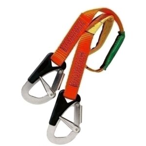 Veiligheidslijn twee haken 1m