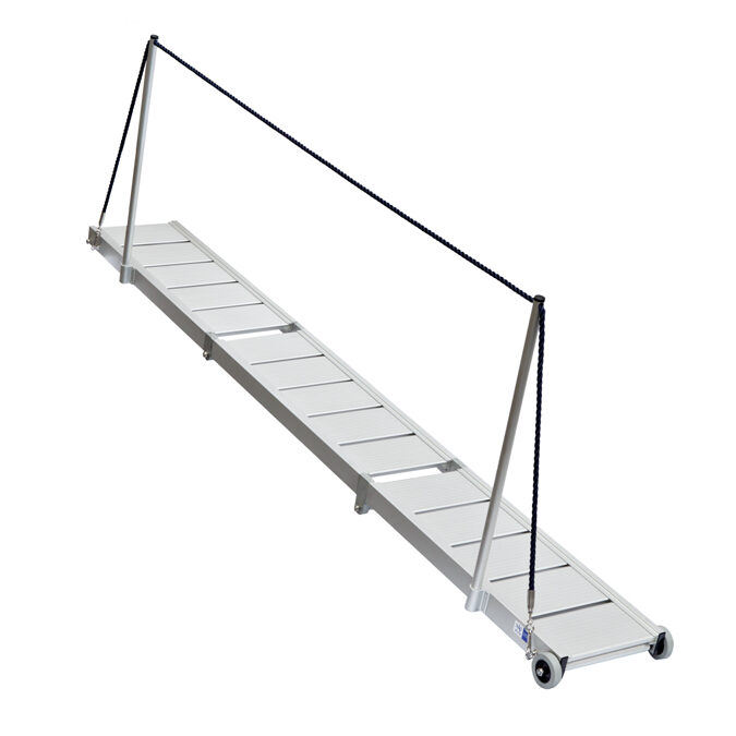 Swi-TEC loopplank light 1 Swi-TEC loopplank met railing aluminium